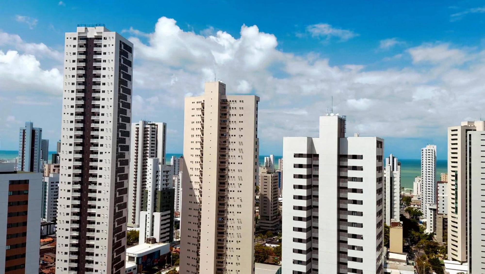 Flat Piscina No Rooftop Aluguel Temporada Em Recife Exterior photo